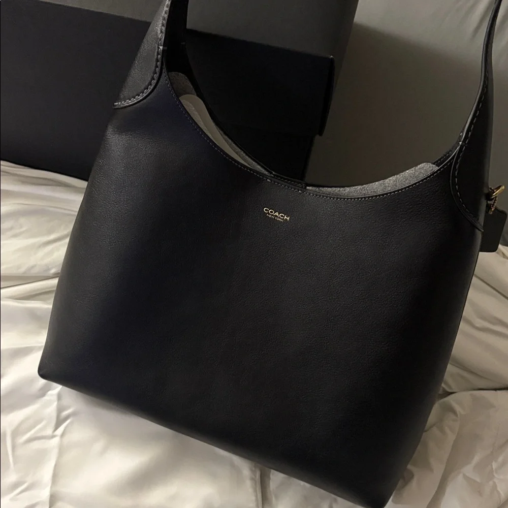 Coach Brooklyn 34 black leather bag - Picture 4 of 8